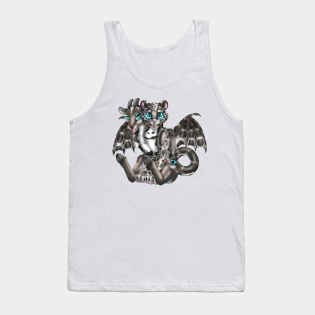 Chimera Cubs: Clouded Leopard (Silver) Tank Top by spyroid101